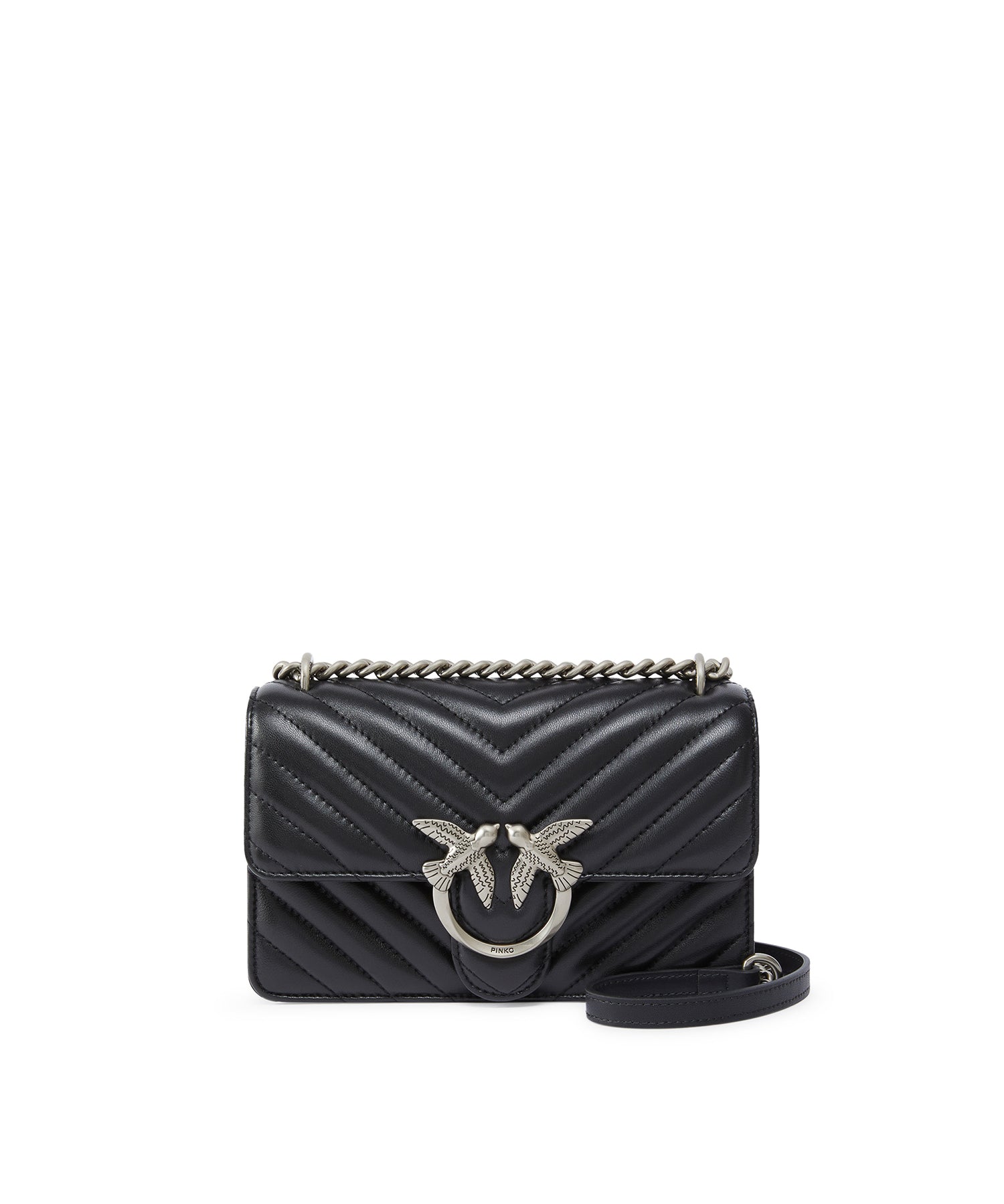 Borsa piccola a tracolla Love Bag One Chevron 100074 A0GKZ99O PINKO 
