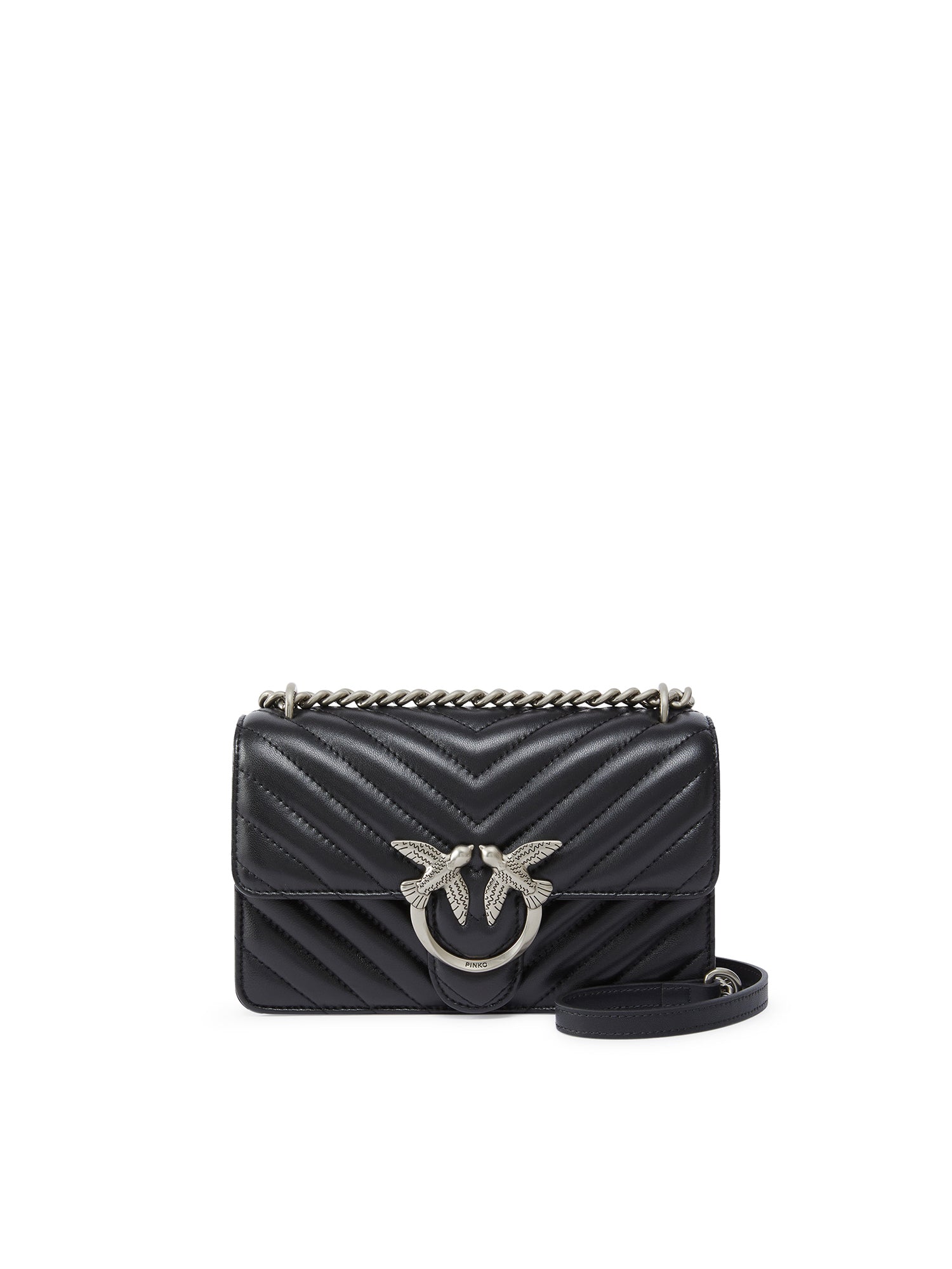 Borsa piccola a tracolla Love Bag One Chevron 100074 A0GKZ99O PINKO 