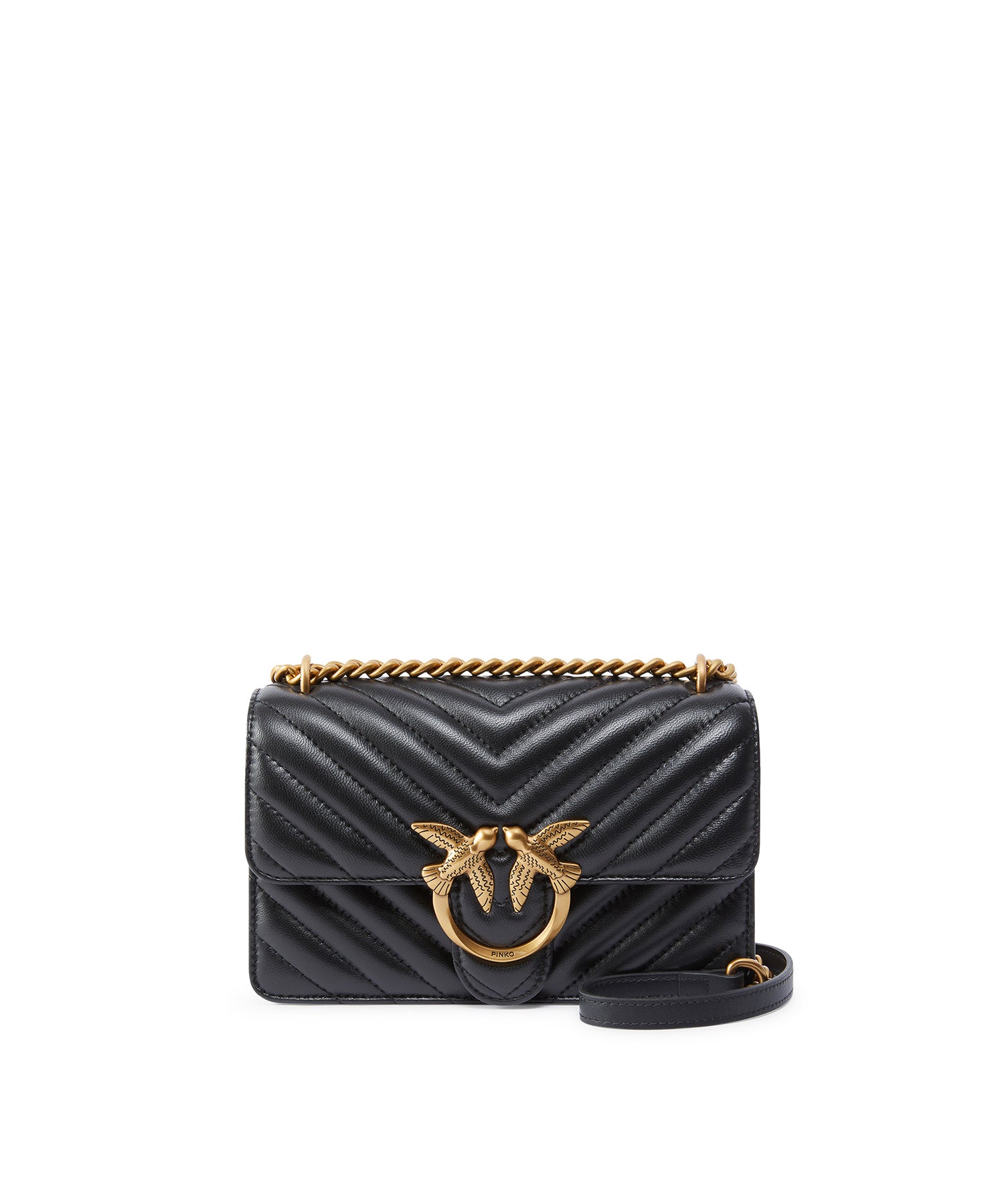 Borsa piccola a tracolla Love Bag One Chevron 100074 A0GKZ99Q PINKO 