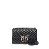 Borsa piccola a tracolla Love Bag One Chevron 100074 A0GKZ99Q PINKO 