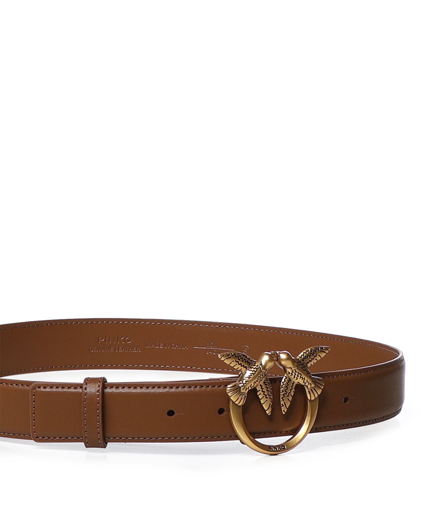 Cintura Love Birds in pelle 100125 A0F1M37Q PINKO 