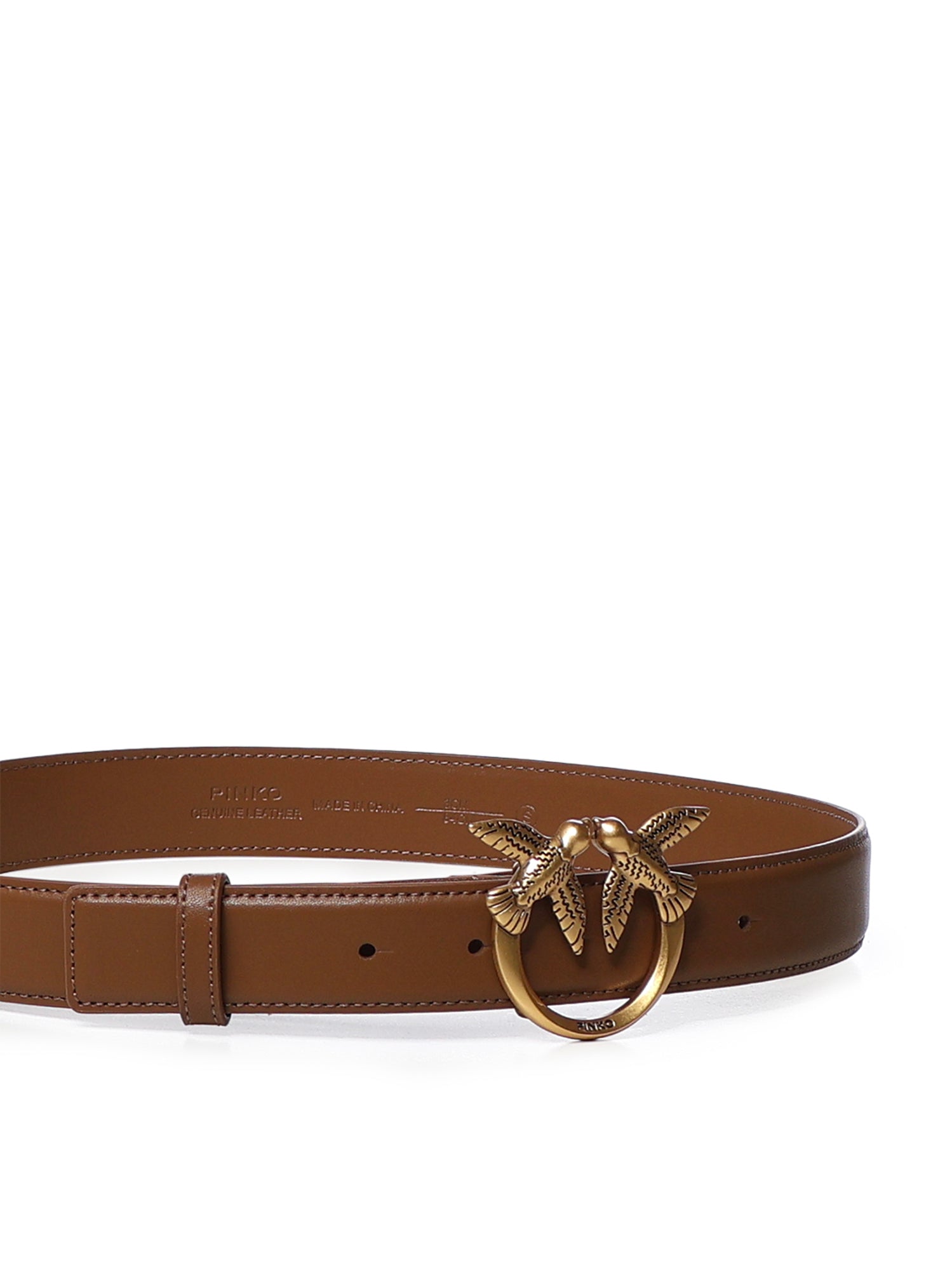 Cintura Love Birds in pelle 100125 A0F1M37Q PINKO 