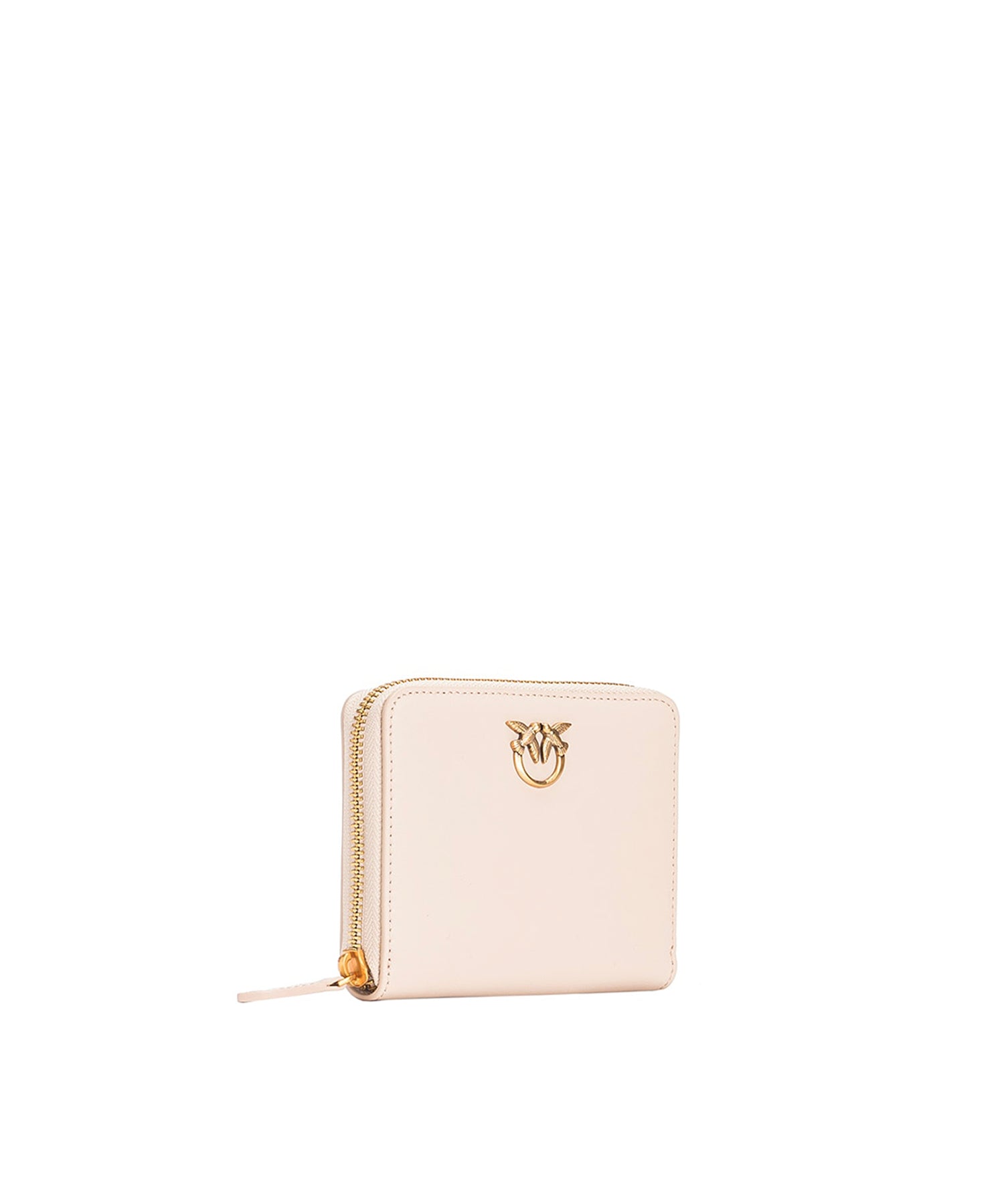Portafoglio quadrato zip-around in pelle 100249 A0F1C50Q PINKO 