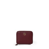 Portafoglio quadrato zip-around in pelle 100249 A0F1WW5Q PINKO 