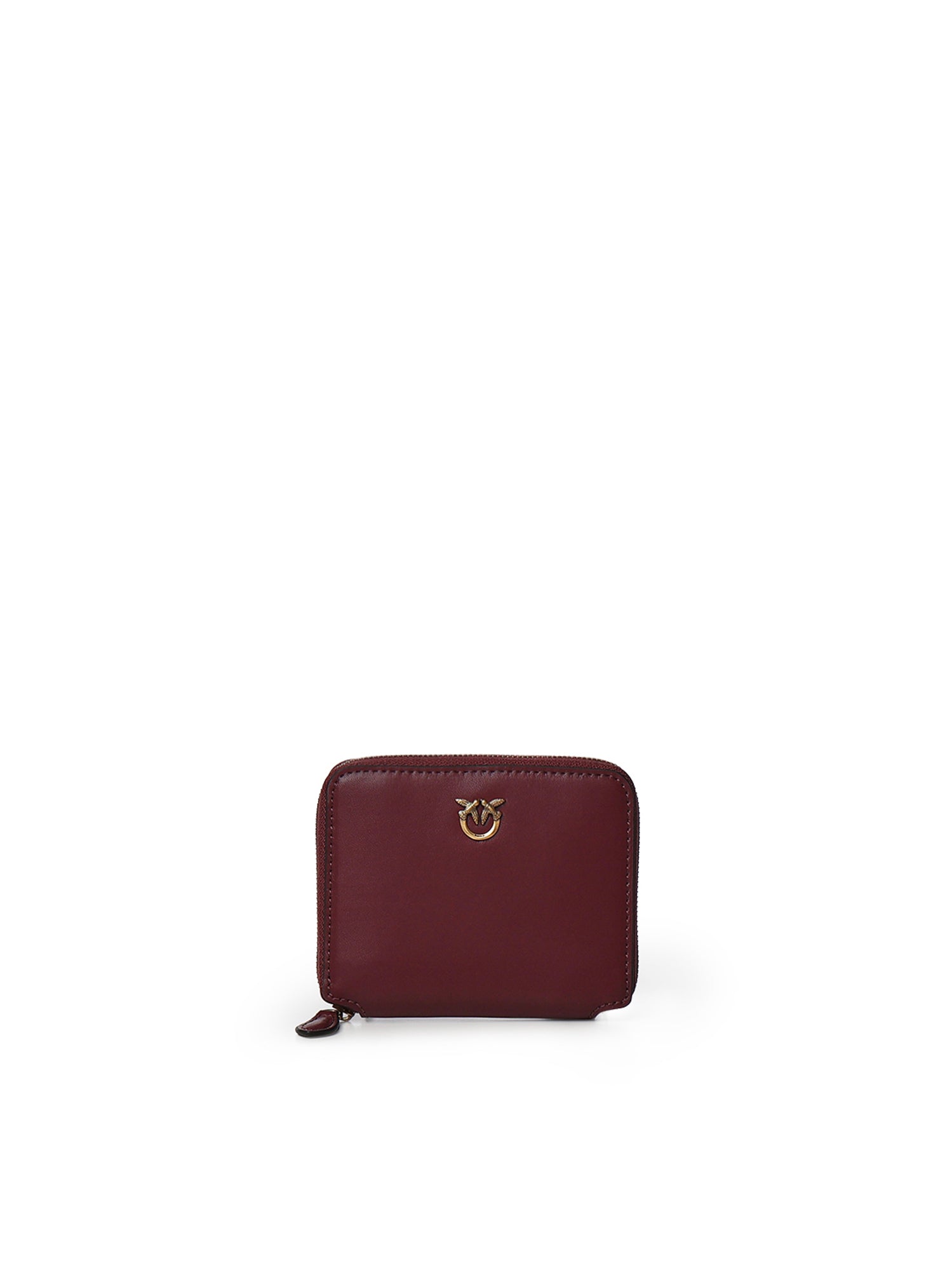 Portafoglio quadrato zip-around in pelle 100249 A0F1WW5Q PINKO 