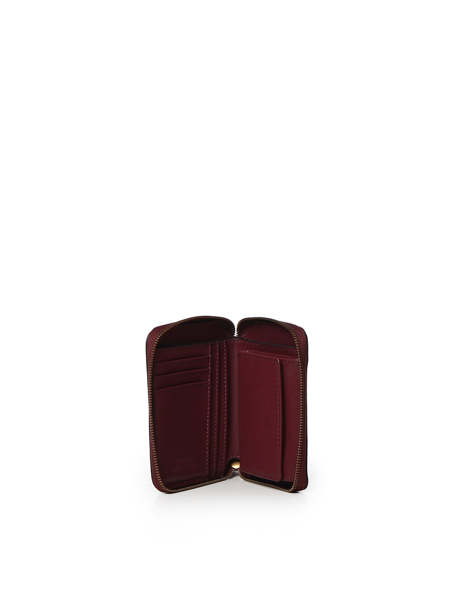 Portafoglio quadrato zip-around in pelle 100249 A0F1WW5Q PINKO 
