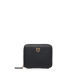 Portafoglio quadrato zip-around in pelle 100249 A0F1Z99Q PINKO 