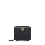 Portafoglio quadrato zip-around in pelle 100249 A0F1Z99Q PINKO 