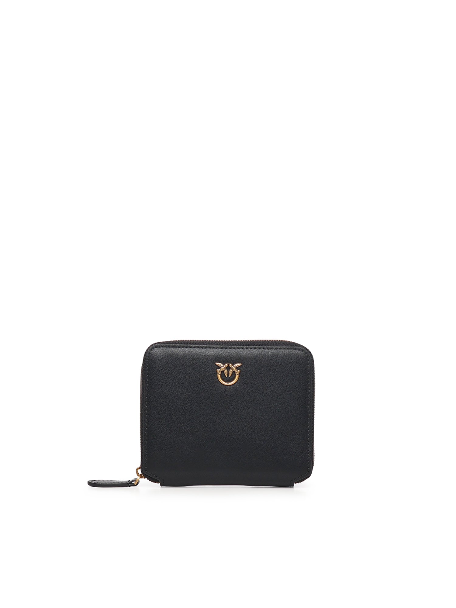 Portafoglio quadrato zip-around in pelle 100249 A0F1Z99Q PINKO 