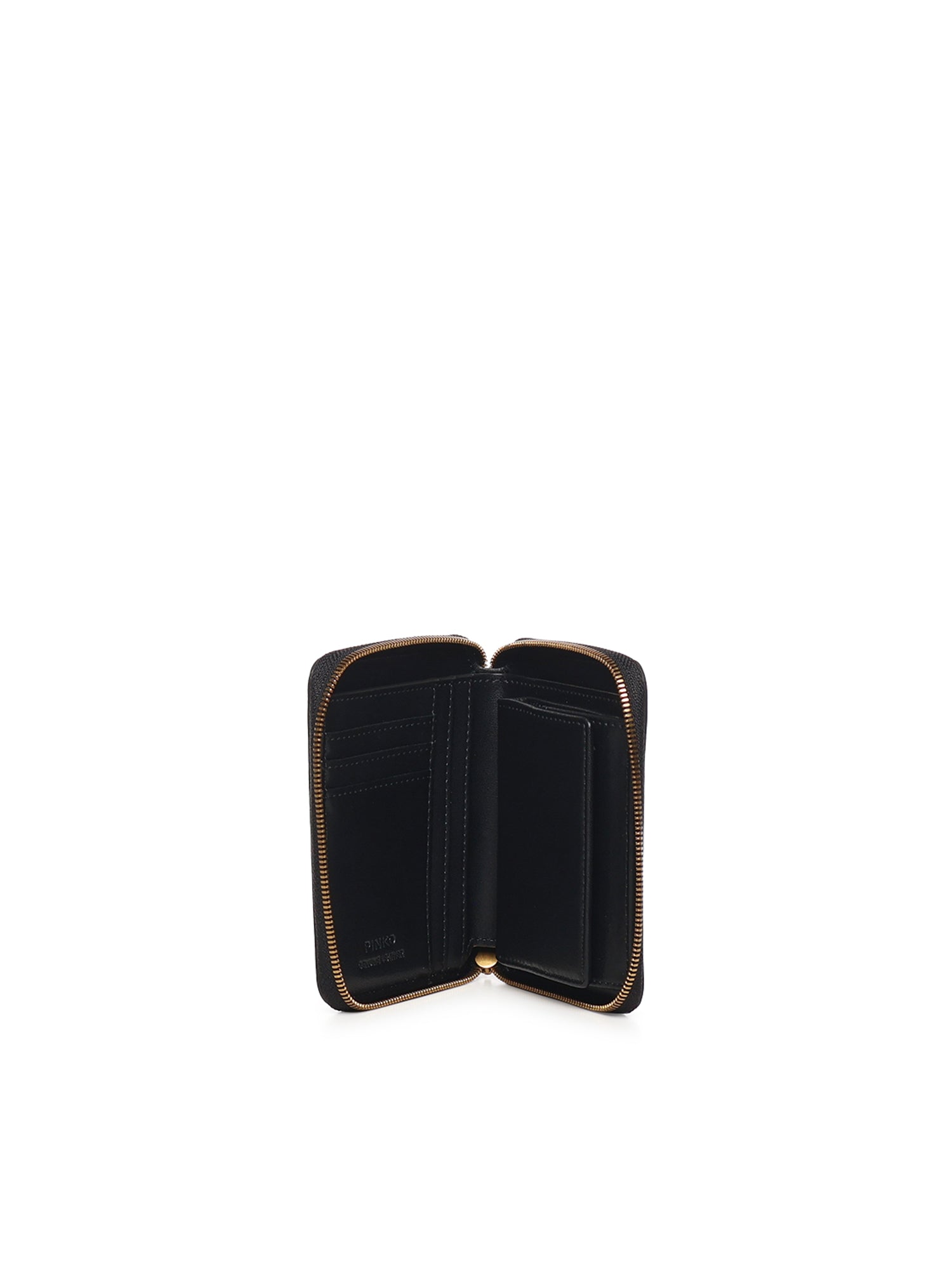 Portafoglio quadrato zip-around in pelle 100249 A0F1Z99Q PINKO 