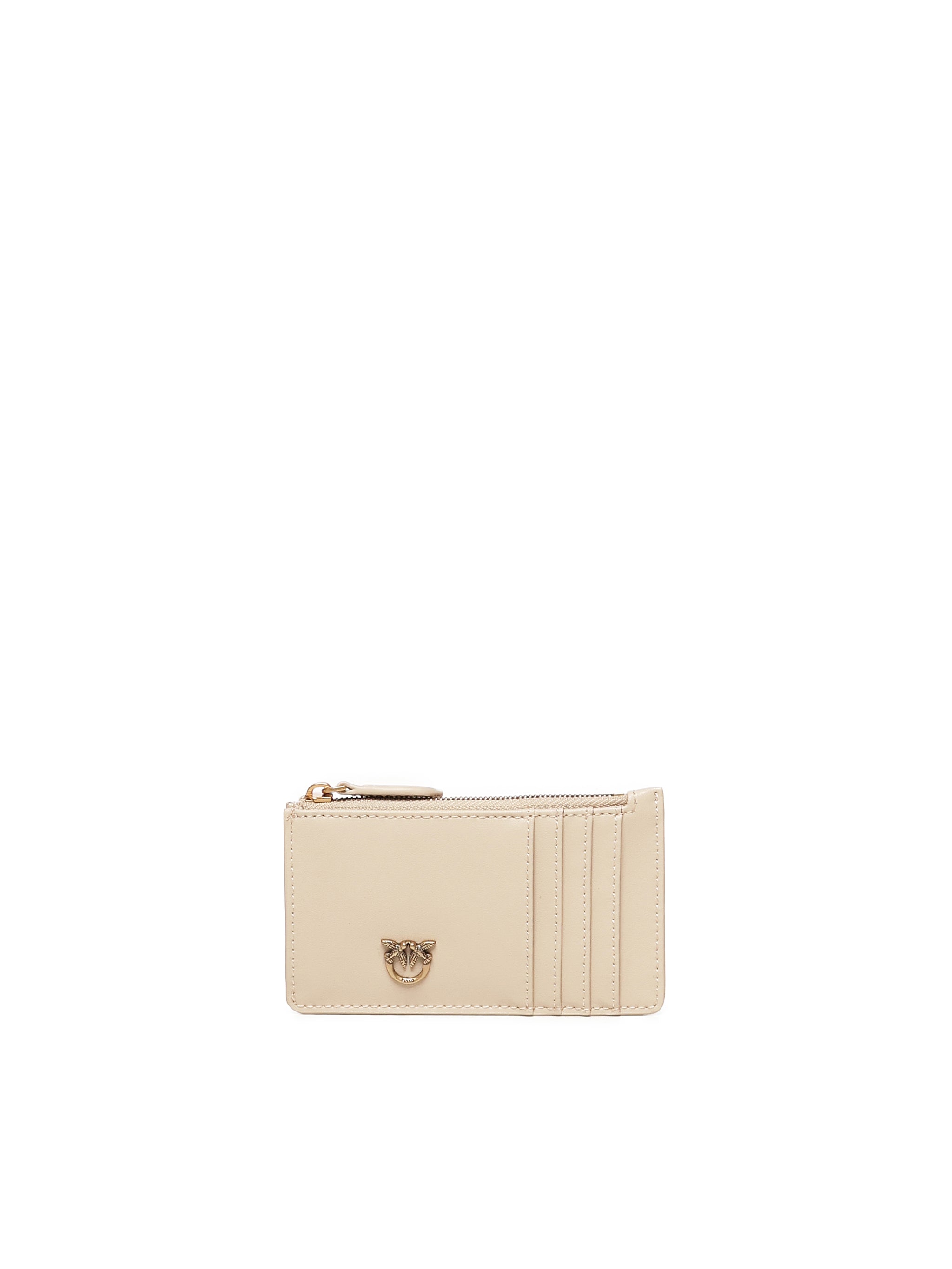 Porta carte con zip in pelle 100251 A0F1C50Q PINKO 