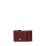 Porta carte con zip in pelle 100251 A0F1WW5Q PINKO 