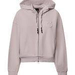 Felpa con zip in cotone 100938 A3HTO06 PINKO 