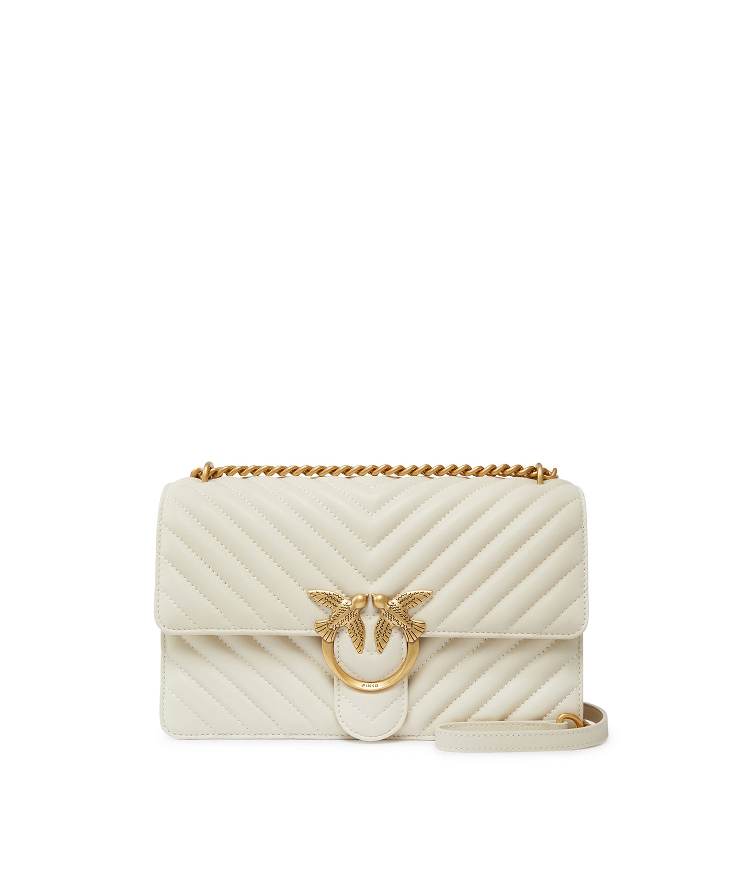 Borsa media a tracolla Love Bag One Chevron 100941 A0GKZ14Q PINKO 