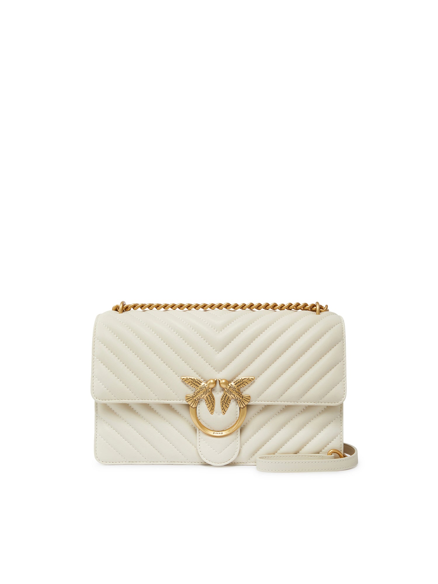 Borsa media a tracolla Love Bag One Chevron 100941 A0GKZ14Q PINKO 