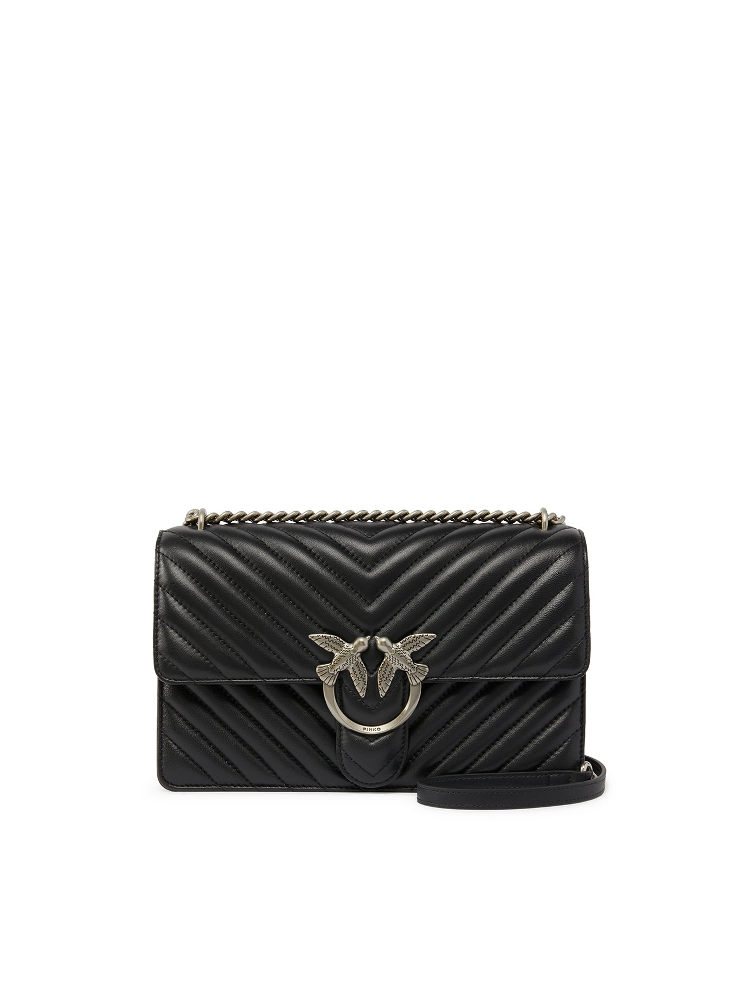 Borsa media a tracolla Love Bag One Chevron 100941 A0GKZ99O PINKO 