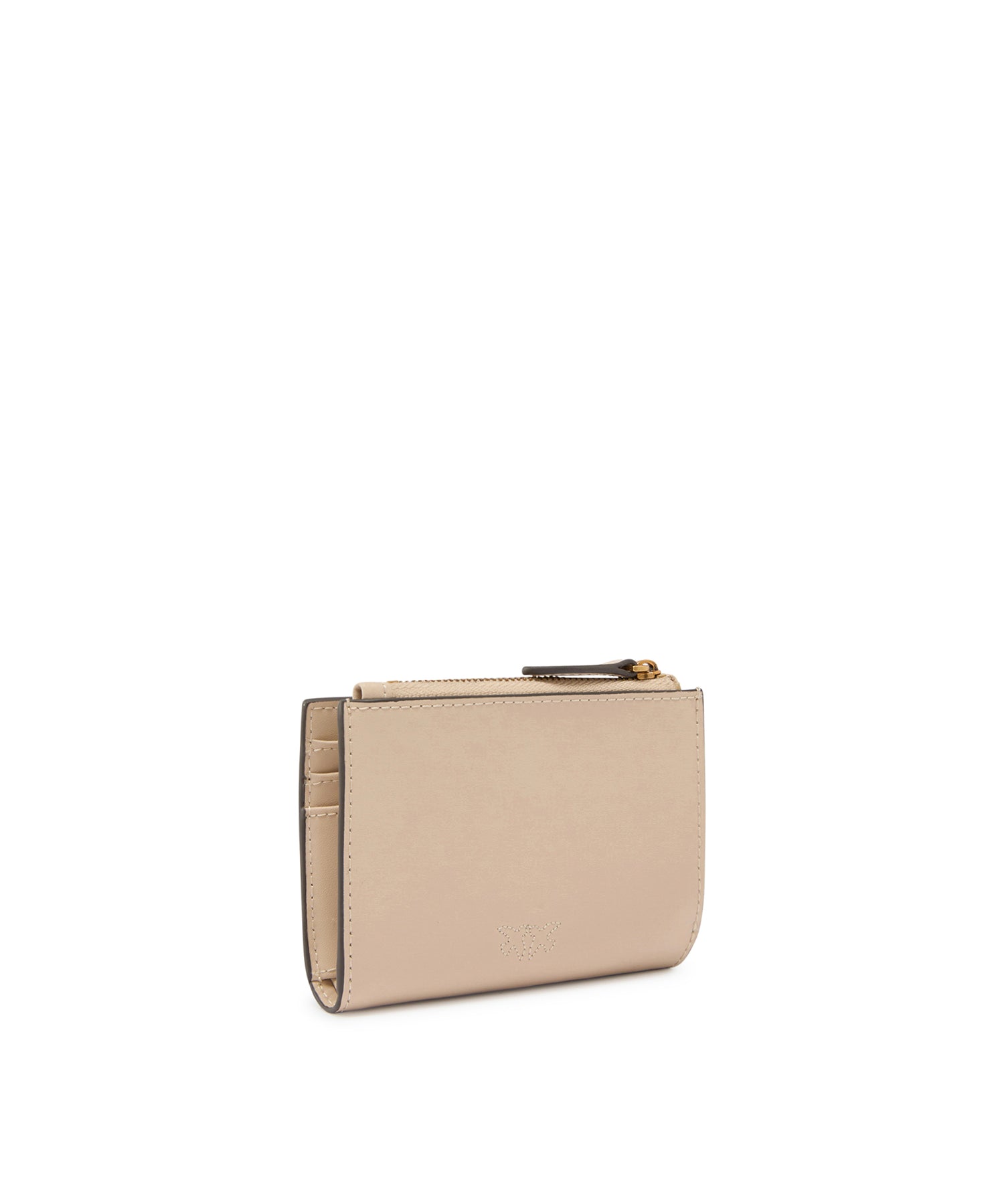 Portafoglio piccolo in pelle liscia con logo 103610 A0F1C50Q PINKO 