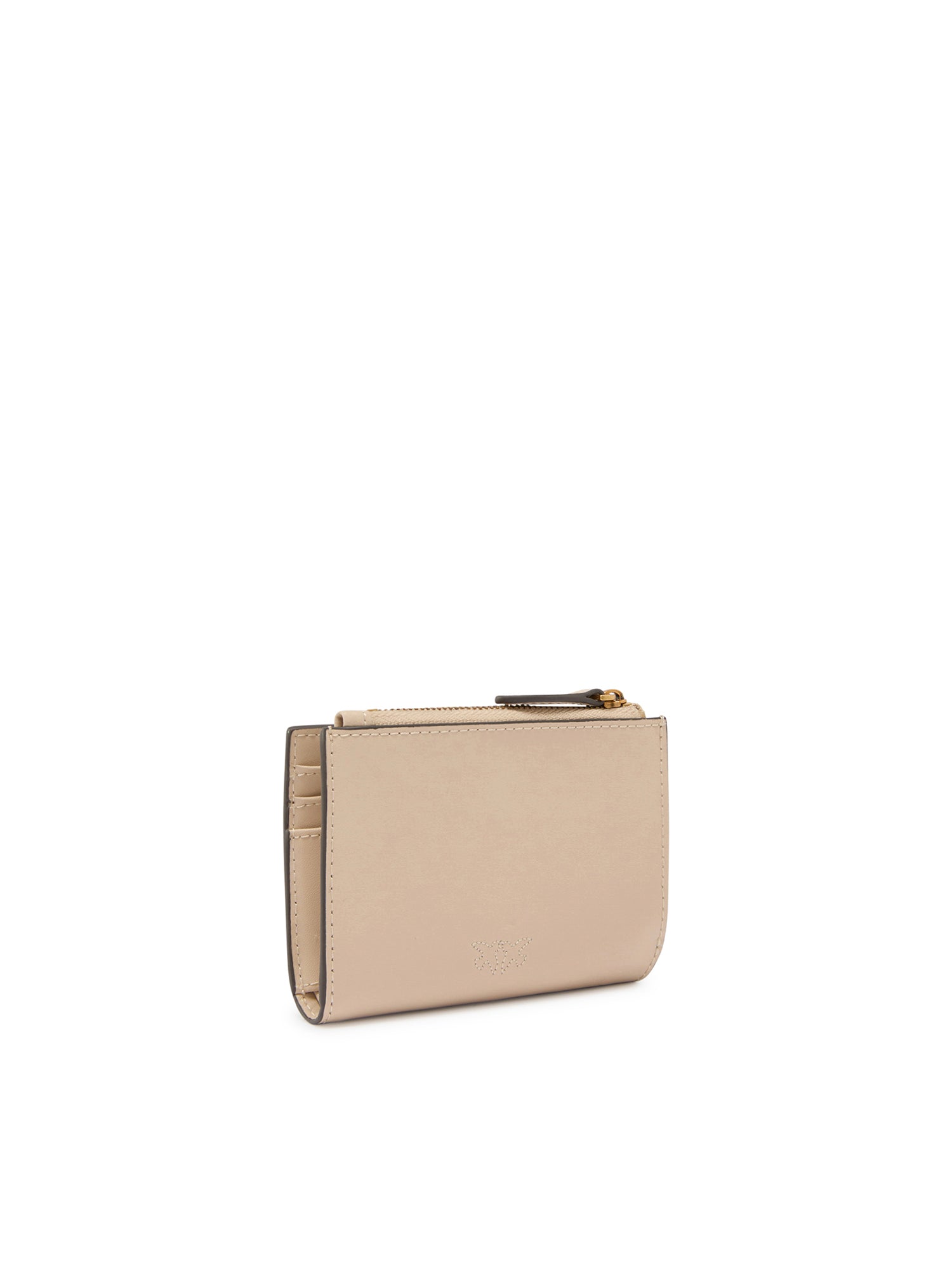 Portafoglio piccolo in pelle liscia con logo 103610 A0F1C50Q PINKO 