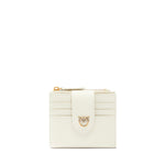 Portafoglio piccolo in pelle con logo 103610 A0F1Z14Q PINKO 