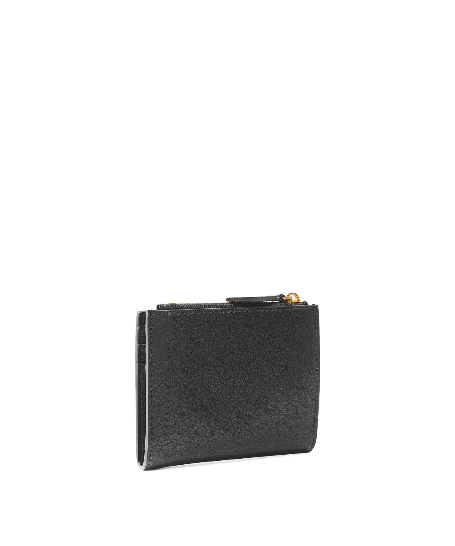 Portafoglio piccolo in pelle con logo 103610 A0F1Z99Q PINKO 