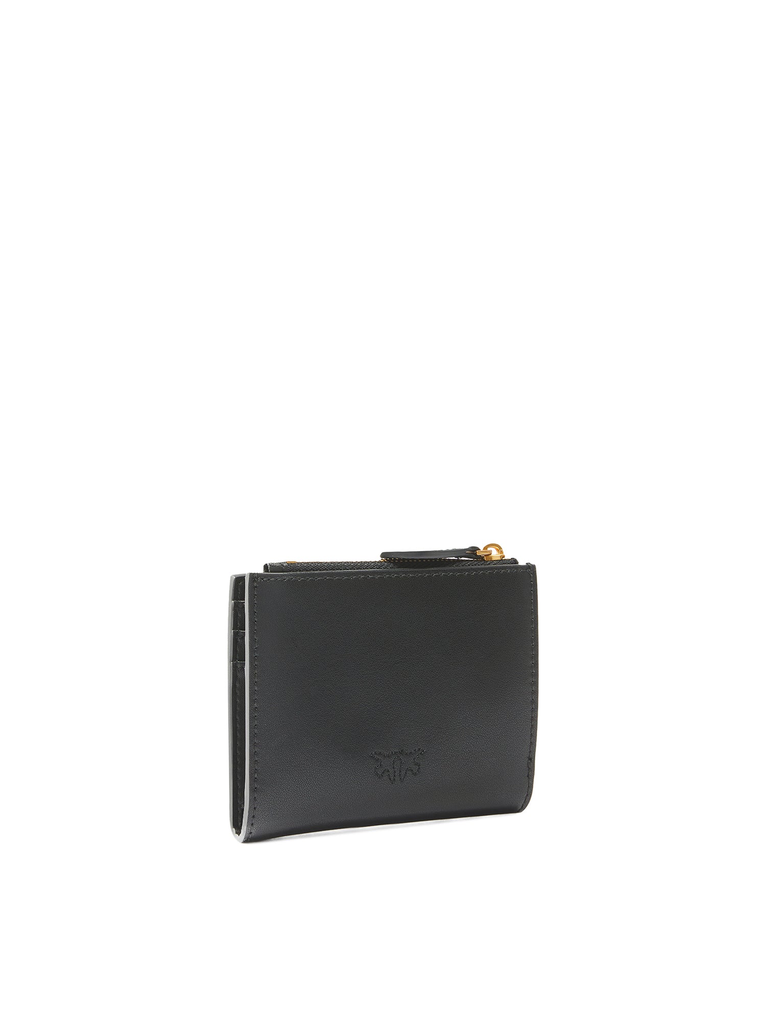 Portafoglio piccolo in pelle con logo 103610 A0F1Z99Q PINKO 