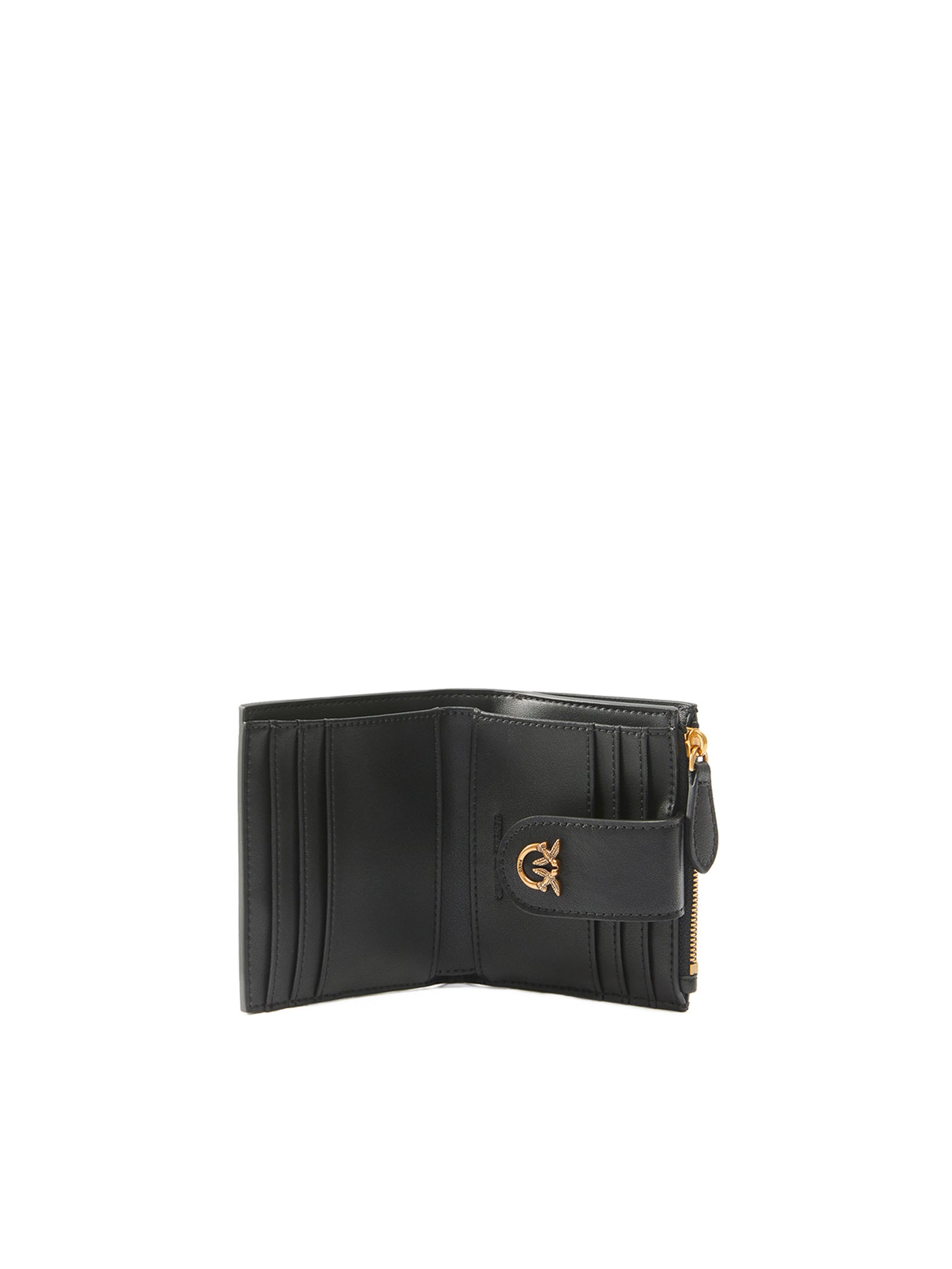 Portafoglio piccolo in pelle con logo 103610 A0F1Z99Q PINKO 
