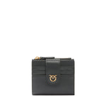 Portafoglio piccolo in pelle con logo 103610 A0F1Z99Q PINKO 