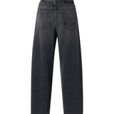 Jeans balloon fit con inserti effetto pelle 103857 A3GWPJ4 PINKO 