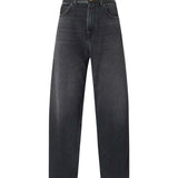 Jeans balloon fit con inserti effetto pelle 103857 A3GWPJ4 PINKO 