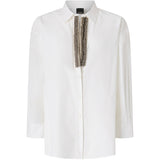 Camicia in popeline con applicazioni 104708 A3HRZ04 PINKO 