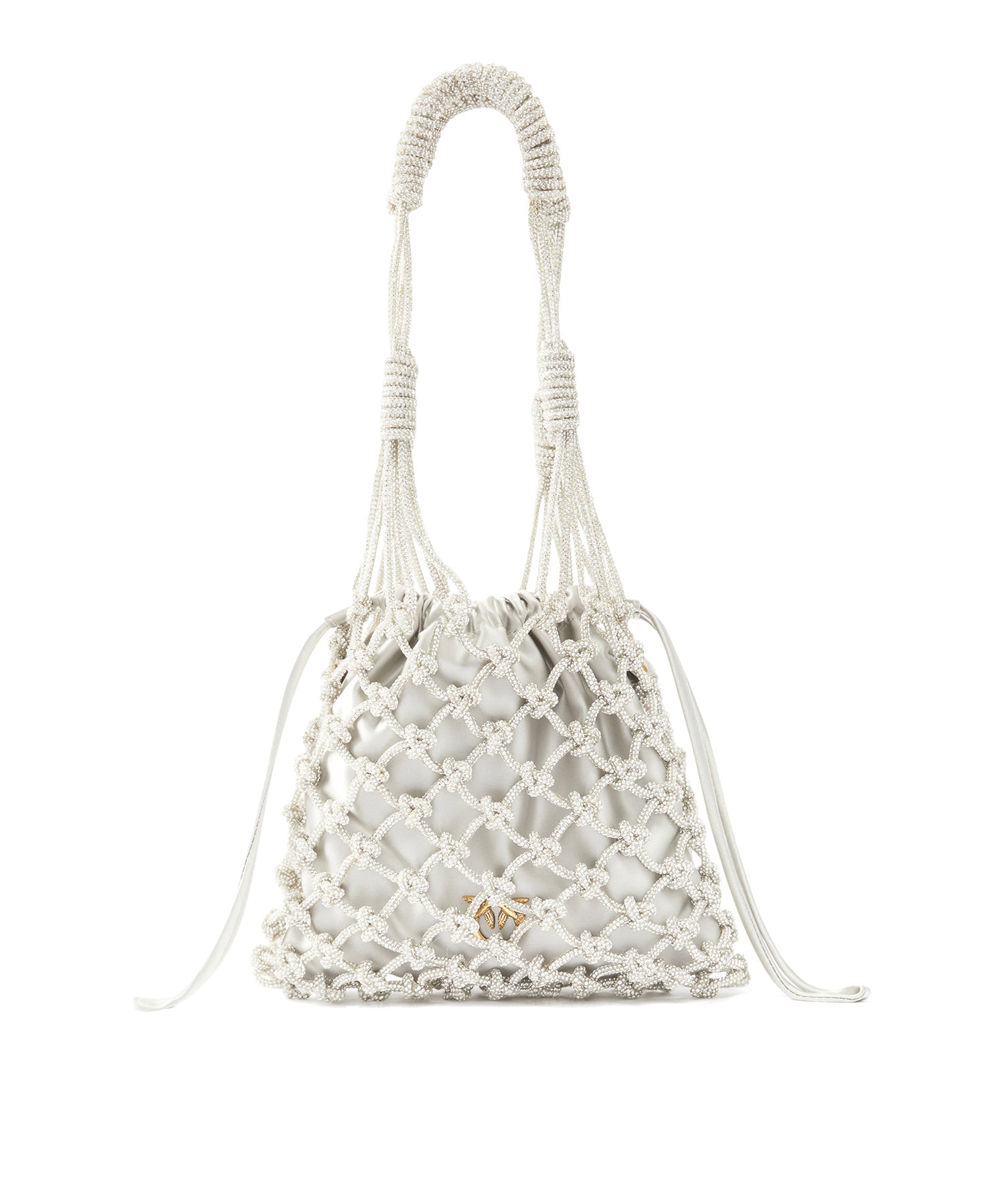 Borsa a spalla piccola con micro strass 105165 A2XKZZFQ PINKO 