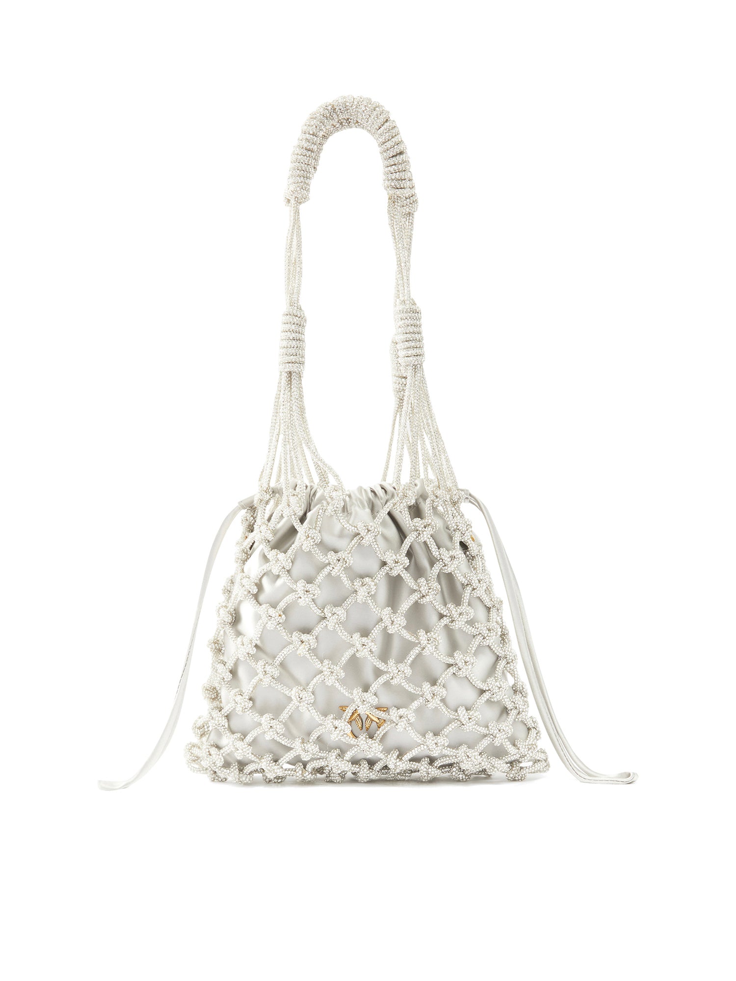 Borsa a spalla piccola con micro strass 105165 A2XKZZFQ PINKO 