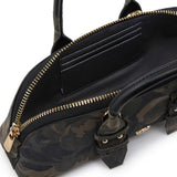 Borsa a mano piccola Escape Bag Horizontal in suede con stampa camouflage 105334 A3LRST3Y PINKO 