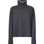 Maglione dolcevita in lana e cashmere 105446 A3G1I76 PINKO 