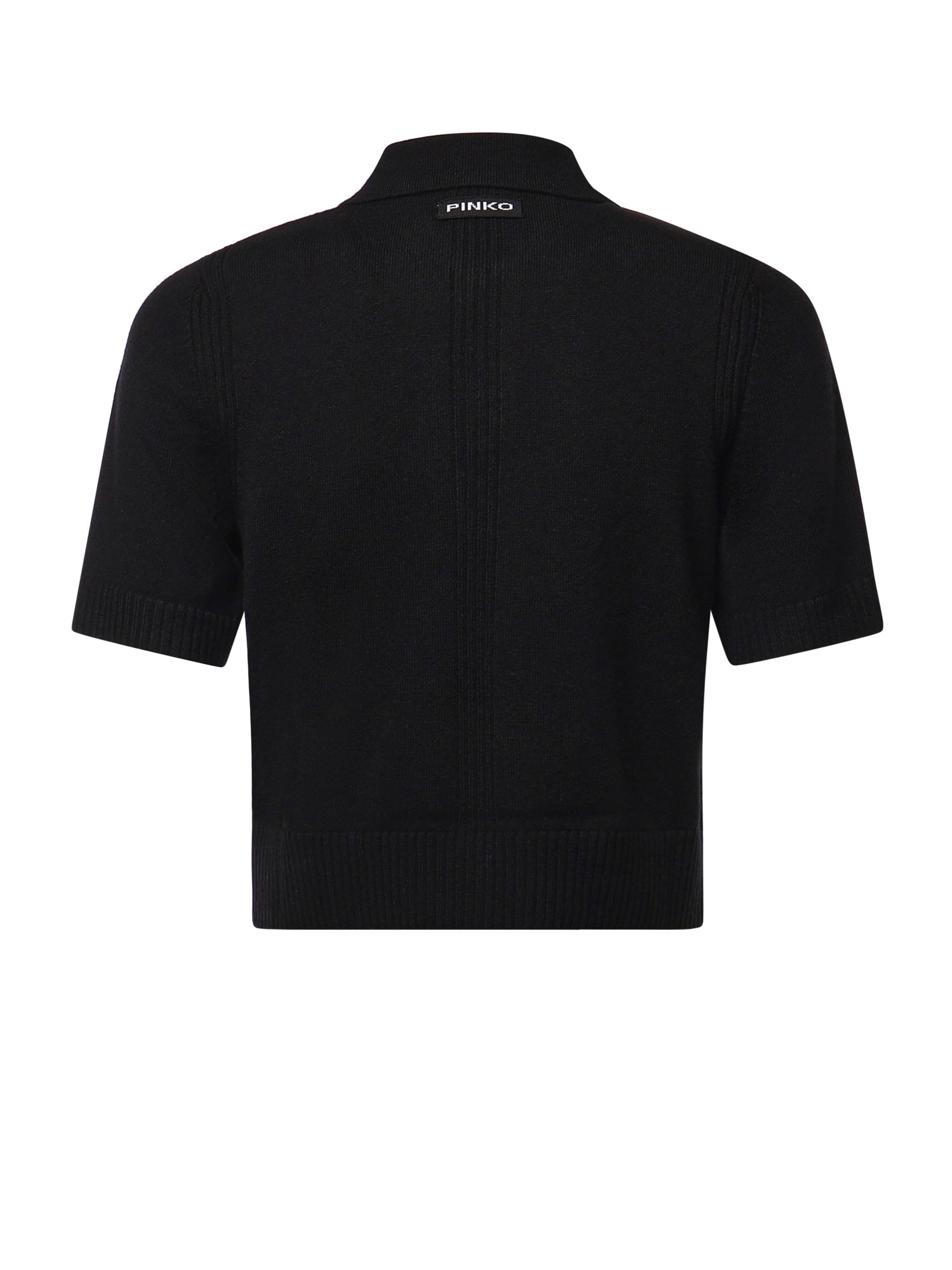 Polo cropped in lana e cashmere 105450 A3G1Z99 PINKO 