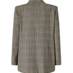Giacca doppiopetto check in misto lana 105617 A3FFCYZ PINKO 