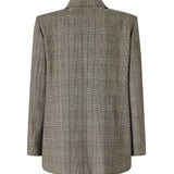 Giacca doppiopetto check in misto lana 105617 A3FFCYZ PINKO 