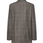Giacca doppiopetto check in misto lana 105617 A3FFCYZ PINKO 