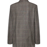 Giacca doppiopetto check in misto lana 105617 A3FFCYZ PINKO 