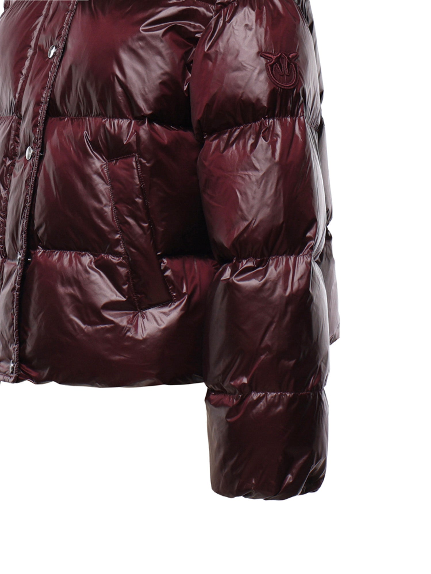 Piumino imbottito in nylon 105656 A3FIRR7 PINKO 