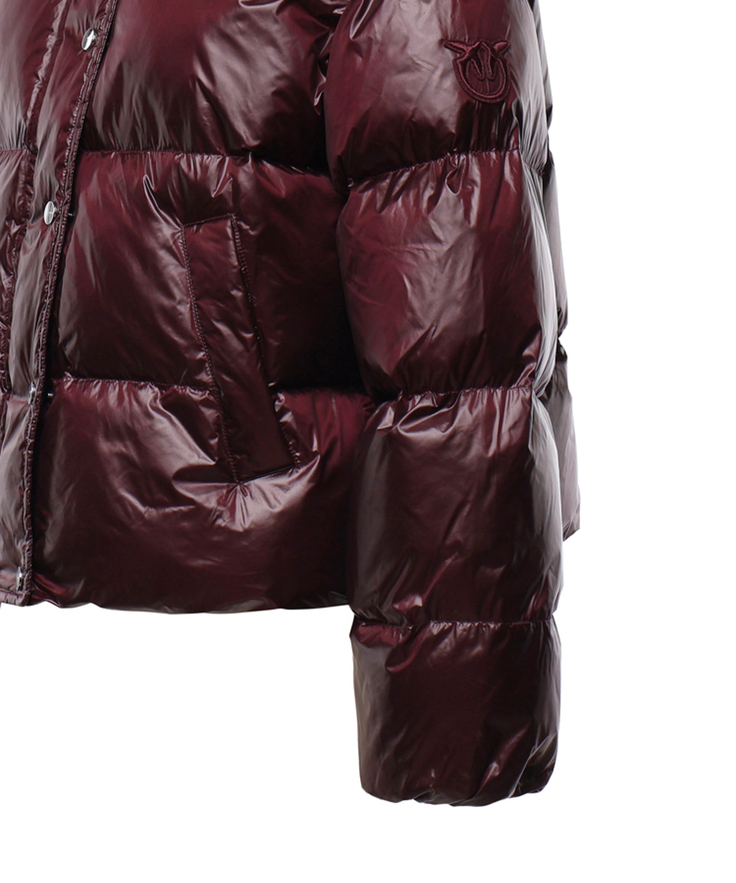 Piumino imbottito in nylon 105656 A3FIRR7 PINKO 