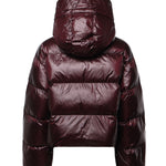 Piumino imbottito in nylon 105656 A3FIRR7 PINKO 