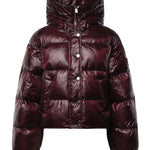 Piumino imbottito in nylon 105656 A3FIRR7 PINKO 