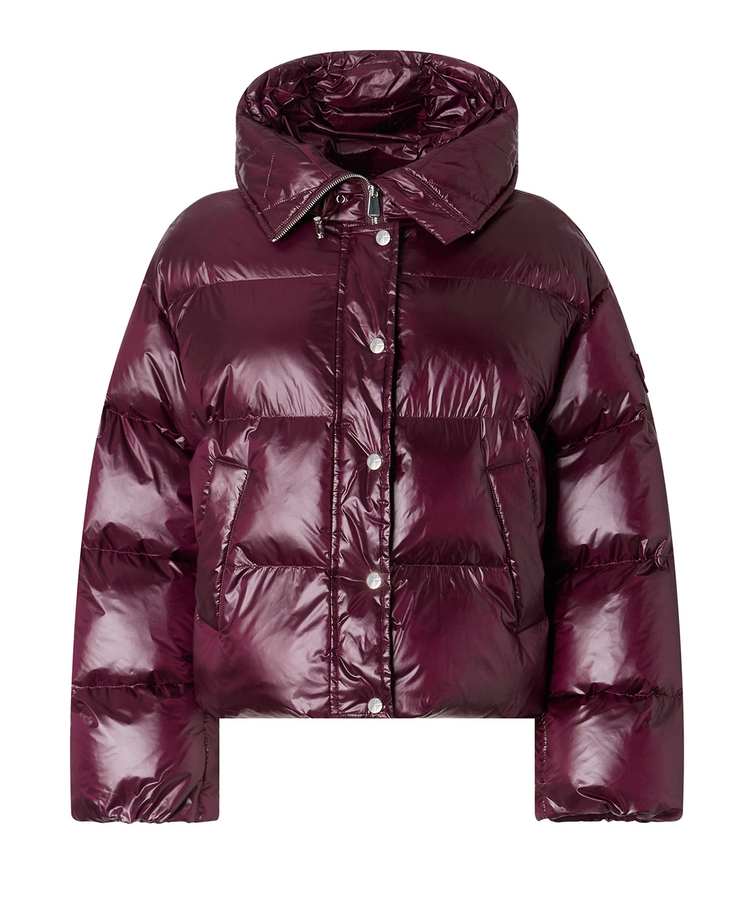 Piumino imbottito in nylon 105656 A3FIRR7 PINKO 