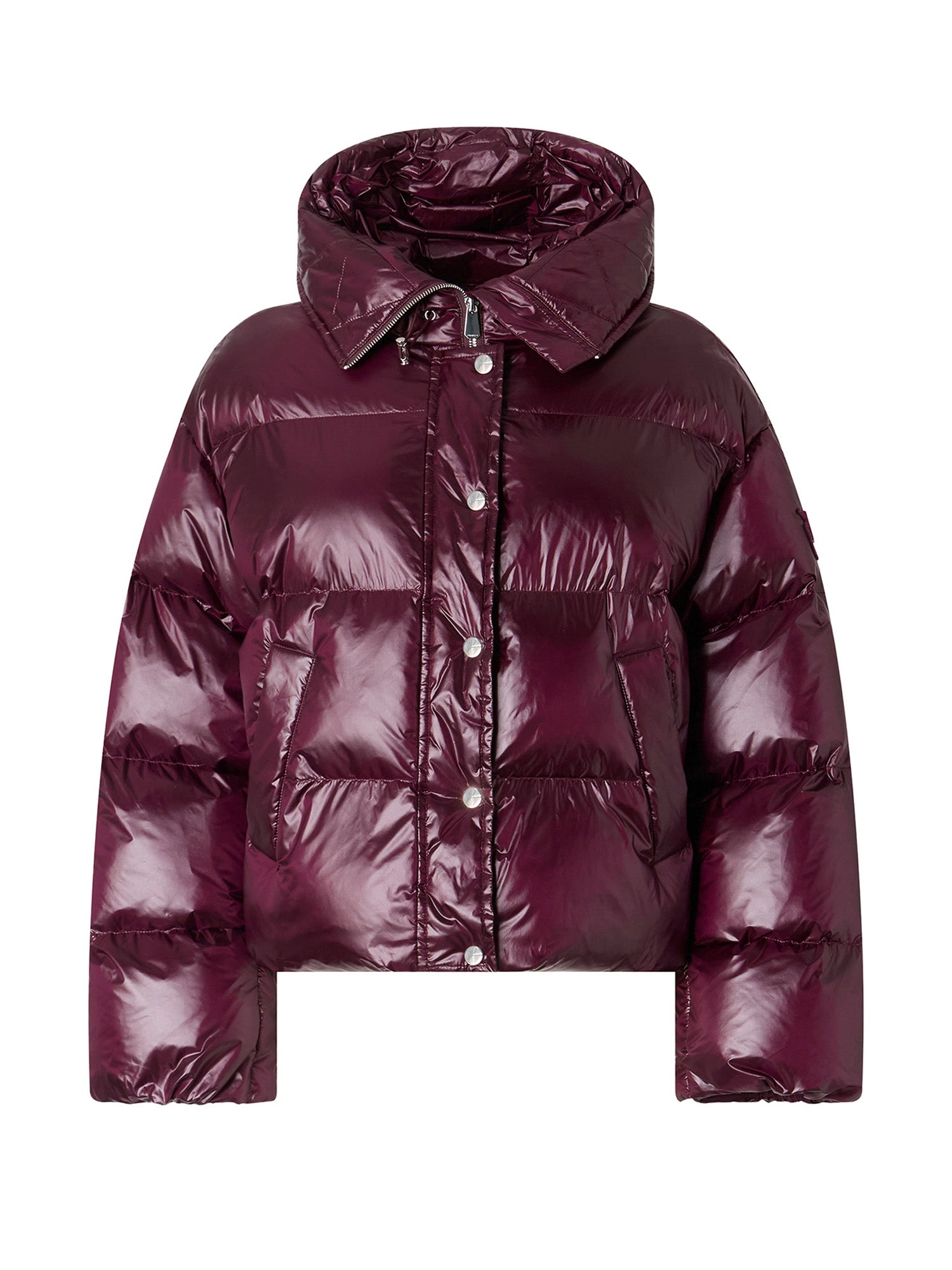 Piumino imbottito in nylon 105656 A3FIRR7 PINKO 