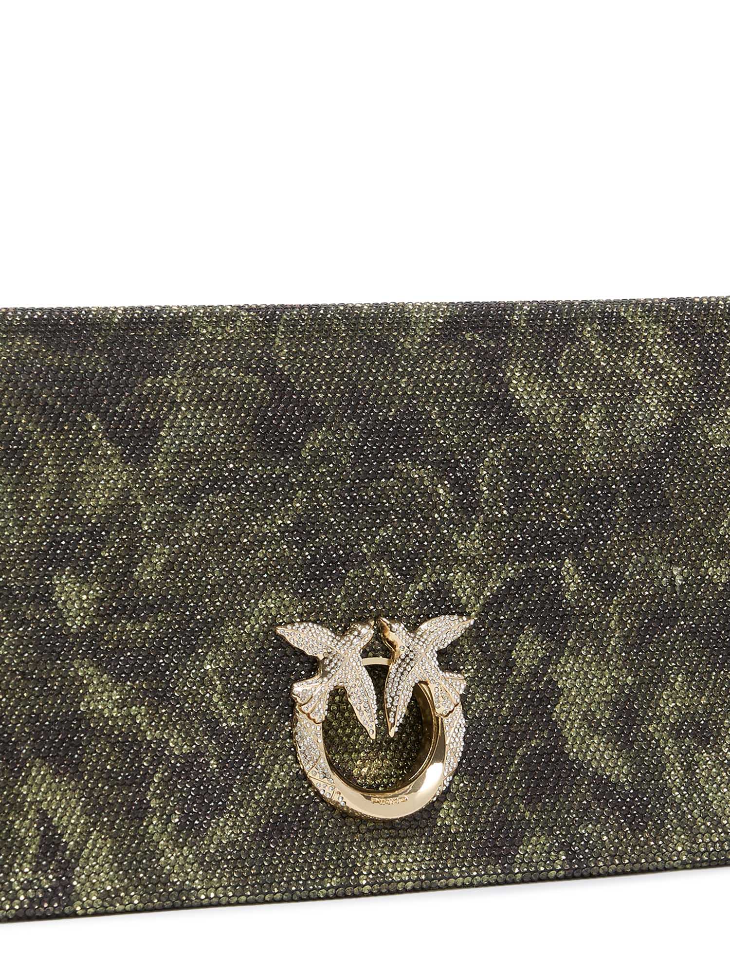 Pochette a tracolla media Love Bag Click Soft Horizontal 106022 A3LLST3Y PINKO 