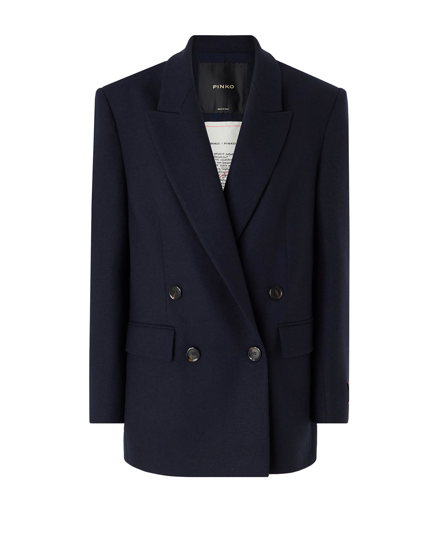 Blazer Amora in flanella 106099 A2ZUF92 PINKO 