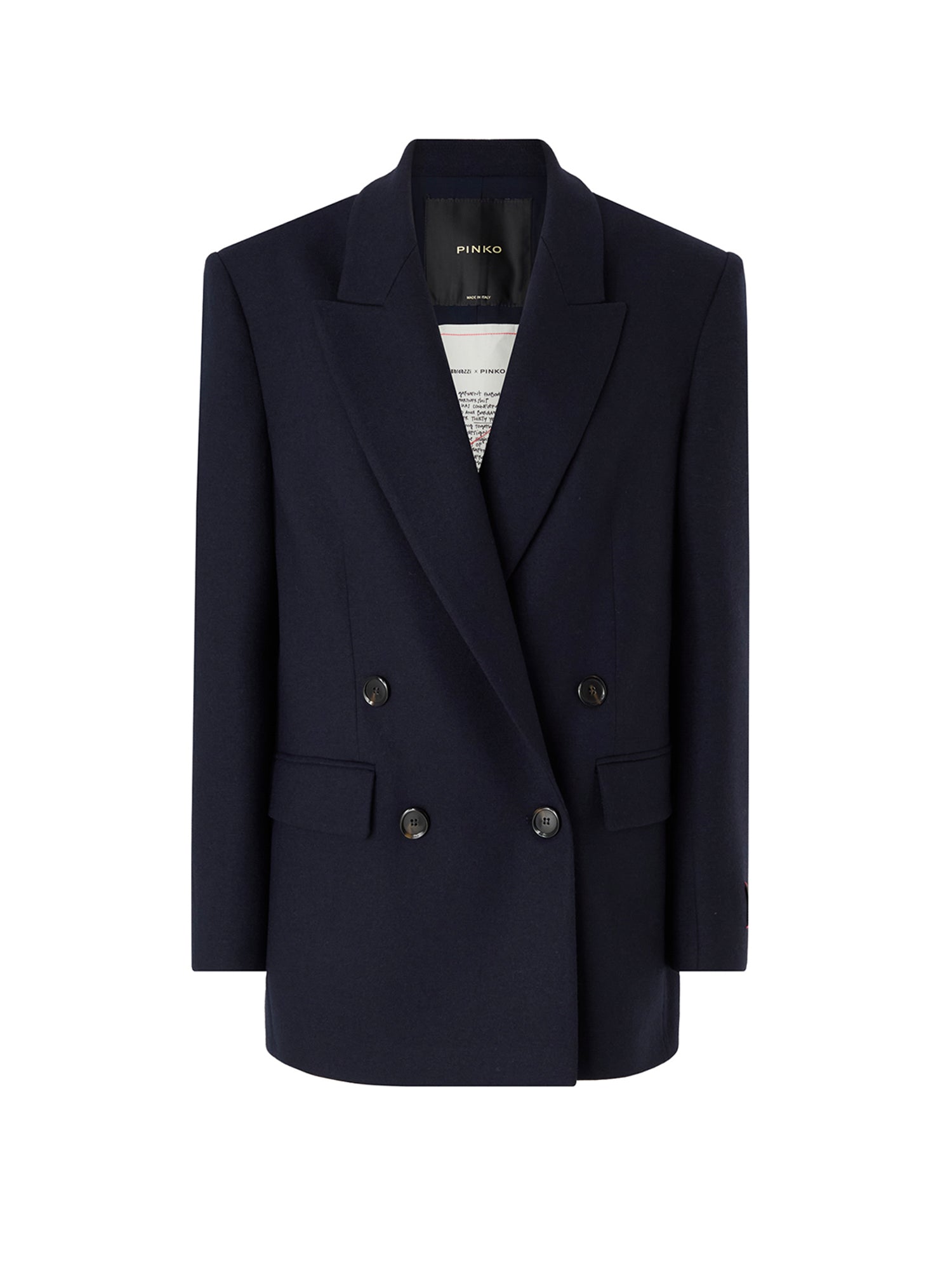 Blazer Amora in flanella 106099 A2ZUF92 PINKO 