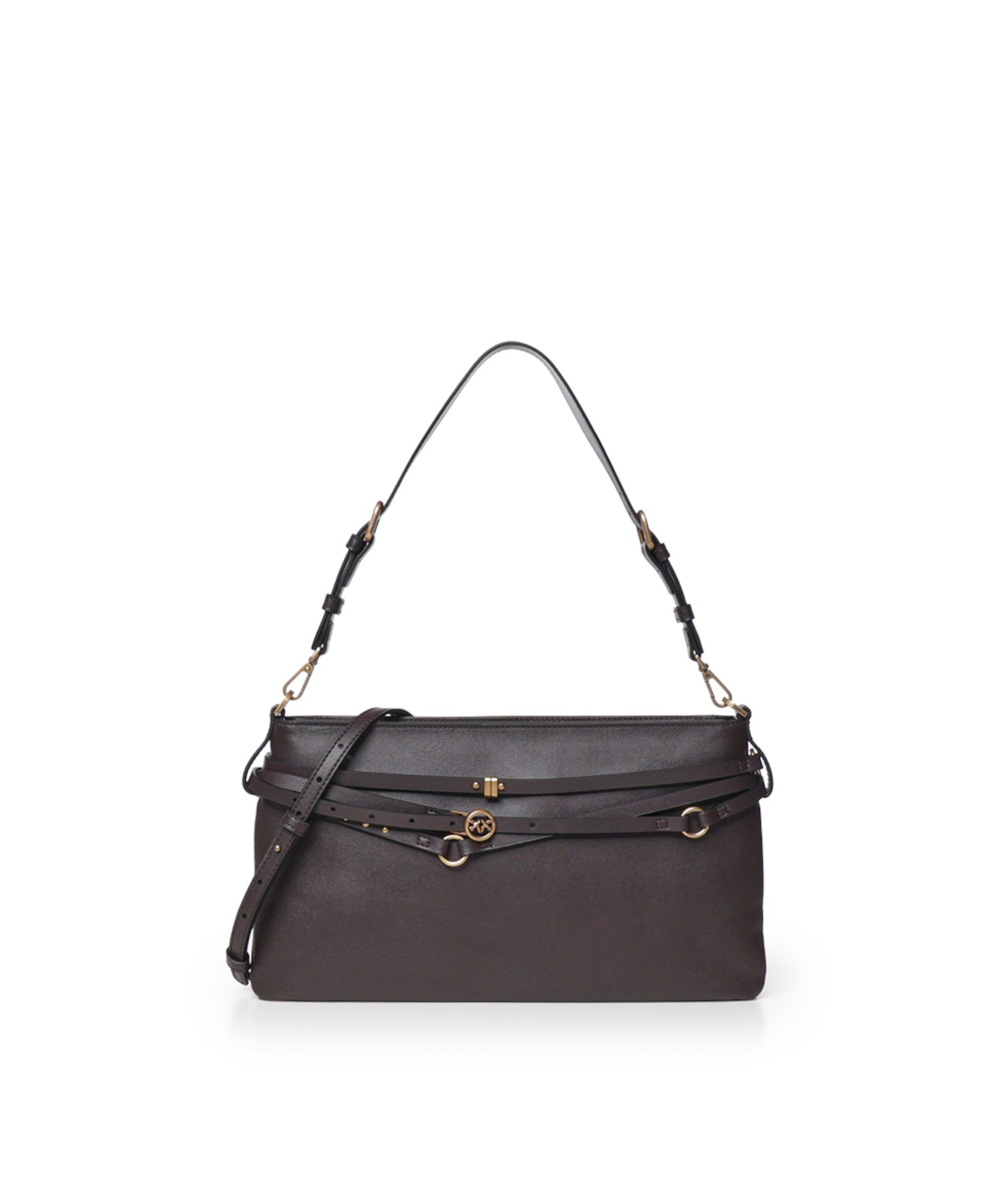 Borsa a spalla media Belt Bag in pelle 106176 A0QOM12Q PINKO 