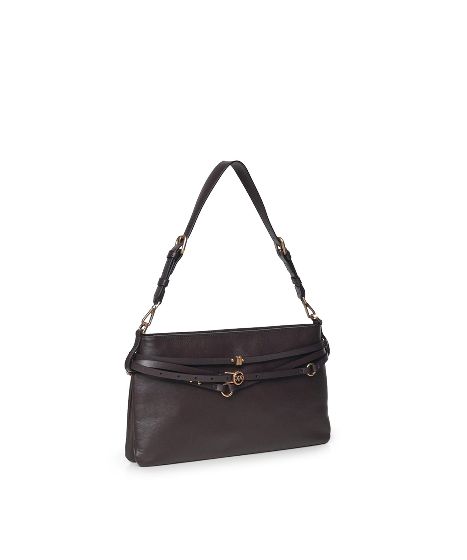 Borsa a spalla media Belt Bag in pelle 106176 A0QOM12Q PINKO 
